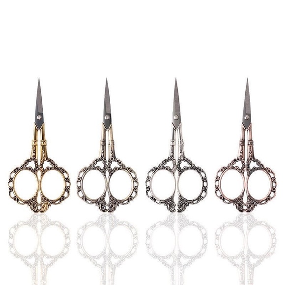 Classic European Scissors, Vintage Floral Pattern, 4 Colors - Picture 7 of 16